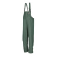 Dark green durable flexothane classic louisiana bib & brace overalls with adjustable straps and chest logo