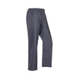 Dark gray flexothane classic rotterdam trousers navy with elastic waist and water-resistant smooth fabric in straight leg cut