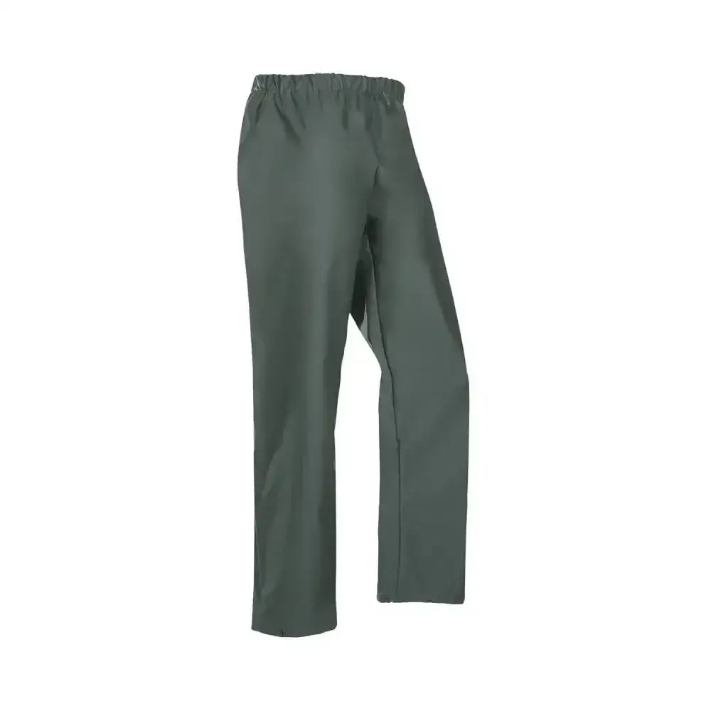 Dark green flexothane classic rotterdam trousers with elastic waistband and straight-leg fit for comfy all-day wear