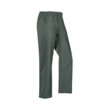 Dark green flexothane classic rotterdam trousers with elastic waistband and straight-leg fit for comfy all-day wear