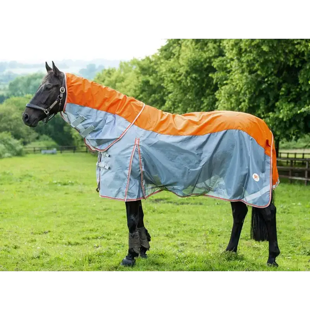 Swish Fly Turnout Combination Rug - Orange 4'3 Waterproof Fly Rugs