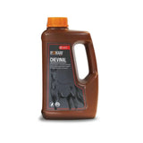 Brown plastic bottle with orange cap and black horse label for foran equine chevinal liquid multivitamin supplement