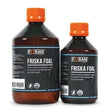 Two amber glass bottles of foran friska foal 250 ml syrup with orange caps for essential vitamins and gut health