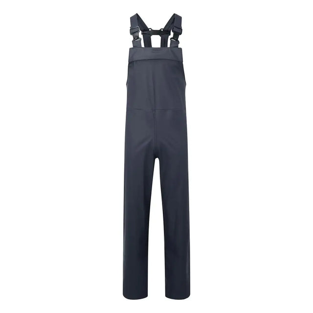Dark navy blue fort airflex bib waterproof overalls with adjustable straps offering water-resistant breathability for milking parlour use