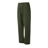 Olive green fort airflex trouser with elastic waist breathable over-trousers made from lightweight smooth fabric