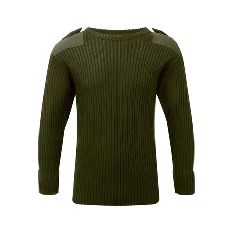 Fort Crew Neck Combat Jumper Green Large Green Barnstaple Equestrian Supplies