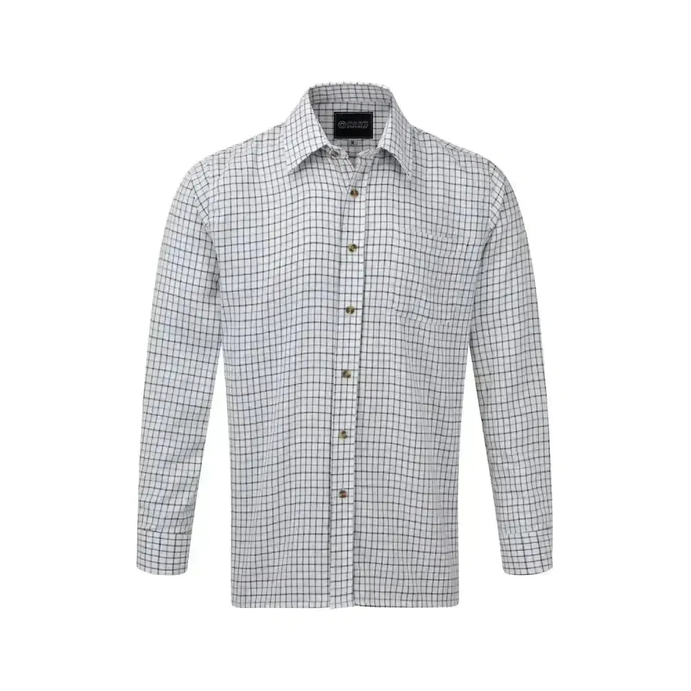 Fort Tattersall Shirt Blue Large Blue Workwear