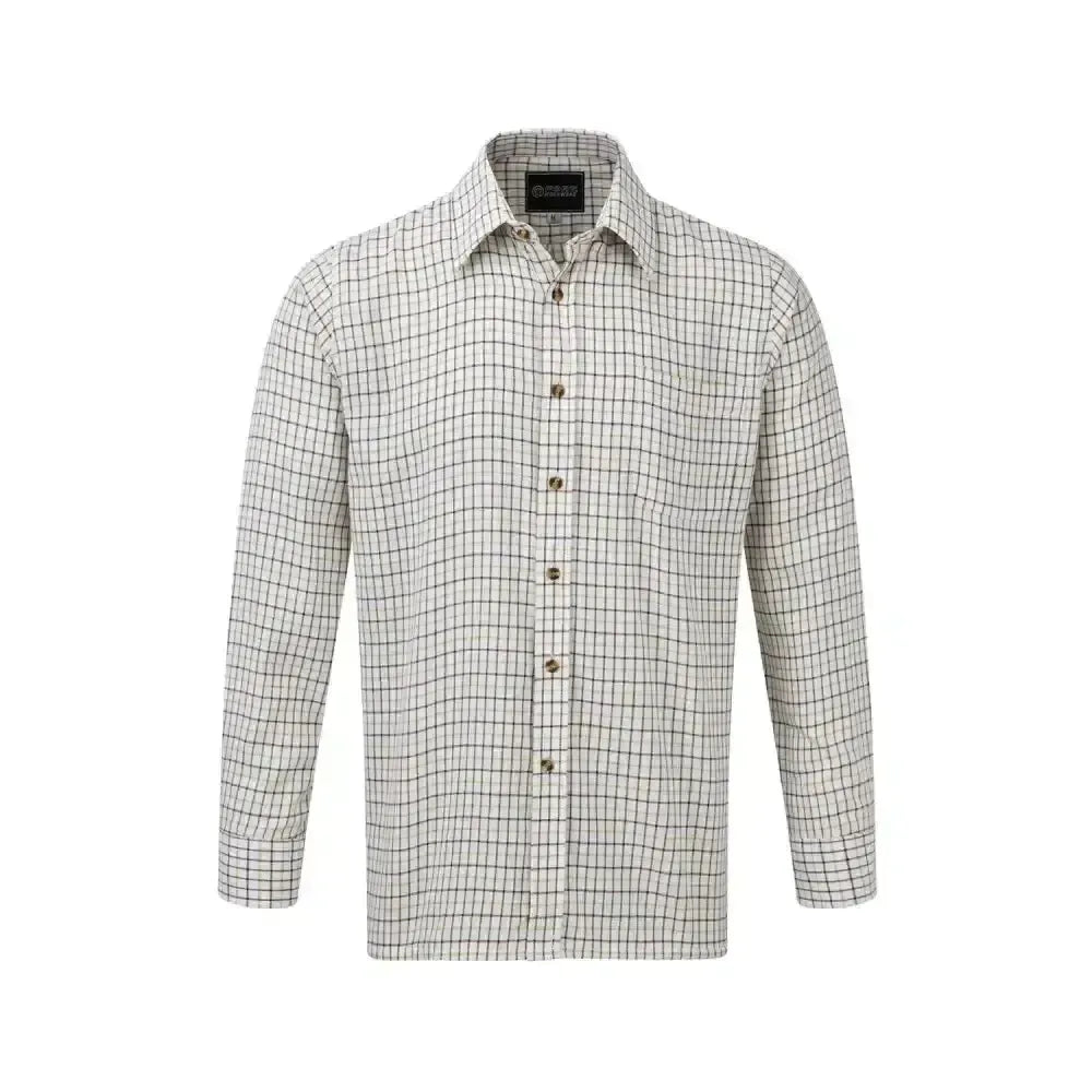 Fort Tattersall Shirt Green Large Green Workwear