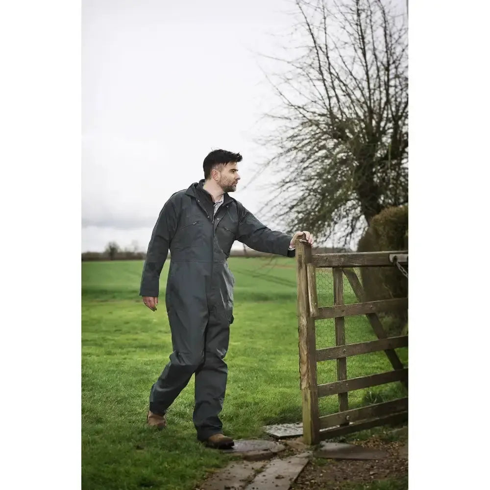 Fort Zip Front Coverall Green 34" Green 