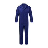 Fort zip front coverall royal blue long-sleeved work coverall royal blue with collar and front pockets finest overalls designed