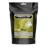 Black resealable pouch of freestep 250g feed equine joint supplements for veteran horses