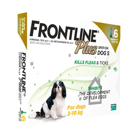 Frontline Plus Small Dog (2 - 10Kg) 6 Pipette Flea Treatments Barnstaple Equestrian Supplies