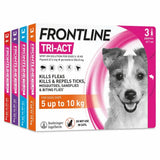Frontline tri-act pink and white spot-on solution for dogs 5 to 10 kg kills faster disease-carrying parasites