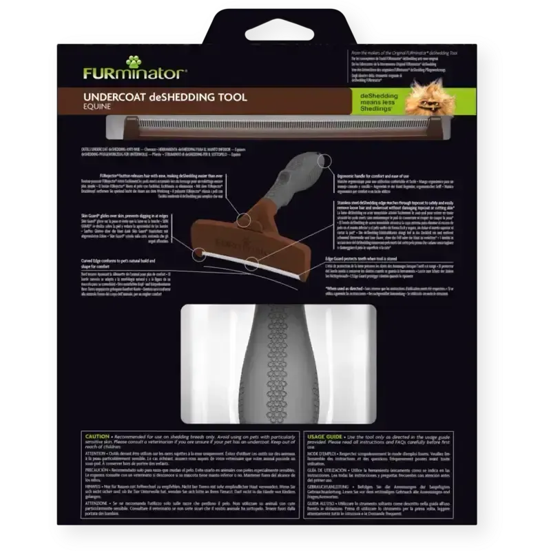 Furminator Undercoat Deshedding Tool For Equine Horse Shedding Tool
