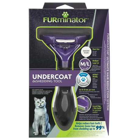 Furminator Undercoat Deshedding Tool For Short Hair Cat Small Dog Grooming