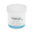 White plastic container of furrish ear wipes with light blue band for keeping your friends ears squeaky and healthy