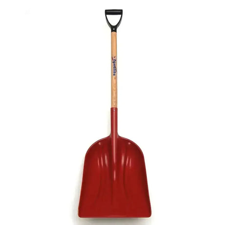 Fynalite Grain Shovel Plastic D-Grip Ash Handle Red Shovel