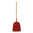 Fynalite grain shovel with red metal scoop and long ash handle perfect for grain handling and plastic durability