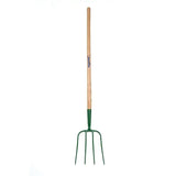 Fynalite Manure Fork 4 Prong Ash Handle Long 54" Ash Forks
