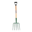 Fynalite Manure Fork 5 Prong Ash Handle D-Grip 32" Green Forks