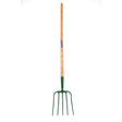 Fynalite Manure Fork 5 Prong Ash Handle Extra Long EXTRA LONG Wooden/Green Forks