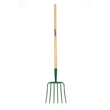 Fynalite Manure Fork 6 Prong Ash Handle Extra Long EXTRA LONG Forks Barnstaple Equestrian Supplies