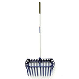Blue fynalite plastic shavings fork with cage xlcd featuring a metal handle and green grip by gardena