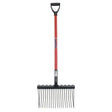 Fynalite Shavings Fork Short D-Grip Handle SHORT Red Forks
