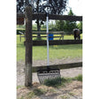 Black plastic stable fork with silver aluminum stable fork d-grip handle and black grip by dynamic for easy raking