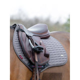 LeMieux Self-Cool Close Contact Square Polar Grey on Horse