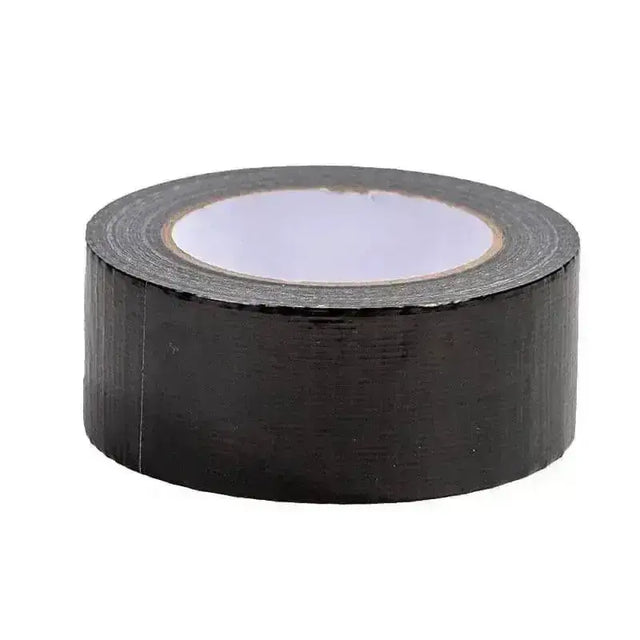 Black matte gaffer tape hoof roll showing adhesive backing ideal for tape hoof poultice and hoof poultice tape use