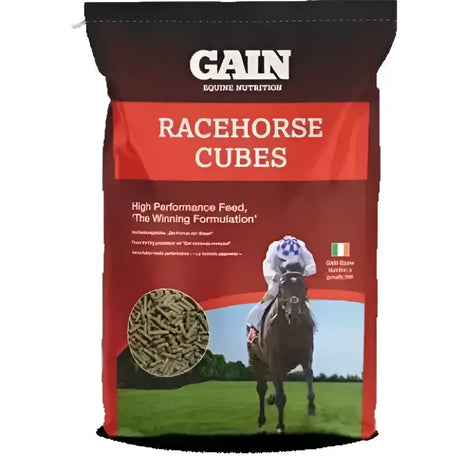 Red and black bag of gain race horse cubes high-performance horse cubes horse feed for racehorses