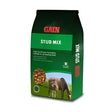 Green and black gain stud mix bag of stud cubes horse feed for balanced nutrition in horse feeds range