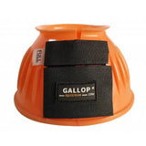 Gallop Double Taped PVC Ribbed Over Reach Boots Orange Pony Over Reach Boots Barnstaple Equestrian Supplies