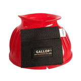 Gallop Double Taped PVC Ribbed Over Reach Boots Red Pony Over Reach Boots Barnstaple Equestrian Supplies