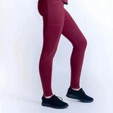 Gallop High-Waist Pocket Tights Burgundy X Small Riding Tights