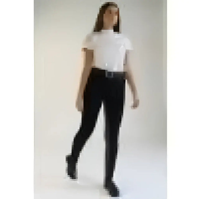 Black high-waisted gallop ladies two tone jodhpurs with sleek form-fitting design and subtle eye catching contrast sheen