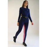 Gallop Ladies Two Tone Jodhpurs Navy/Pink 24'' Jodhpurs Barnstaple Equestrian Supplies