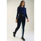 Gallop Ladies Two Tone Jodhpurs Navy/Sky Blue 24'' Jodhpurs