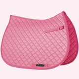 Pink quilted saddle pad with diamond pattern from Gallop Light Classic Saddlecloth