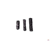 Three black bundles of dried sage with generous tie string for gallop medium haynet and medium haynets use