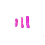 Three vibrant pink bundles of dried sage with generous tie string for gallop medium haynet use