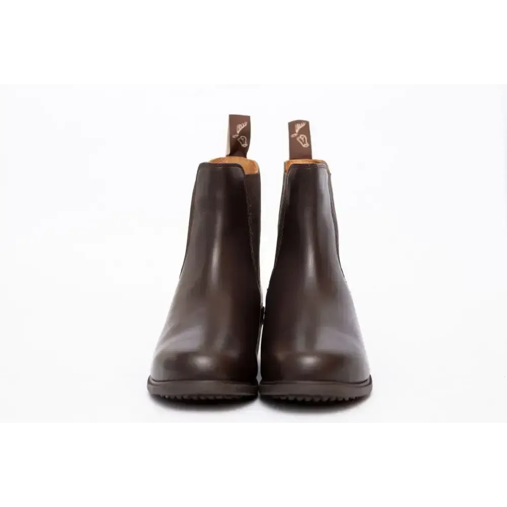 Gallop New Children's Elegance Leather Paddock Zip Boots Brown Child 10 Short Riding Boots