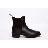 Black leather Chelsea boot with elastic panels from Gallop New Children’s Elegance Leather Paddock Zip Boots