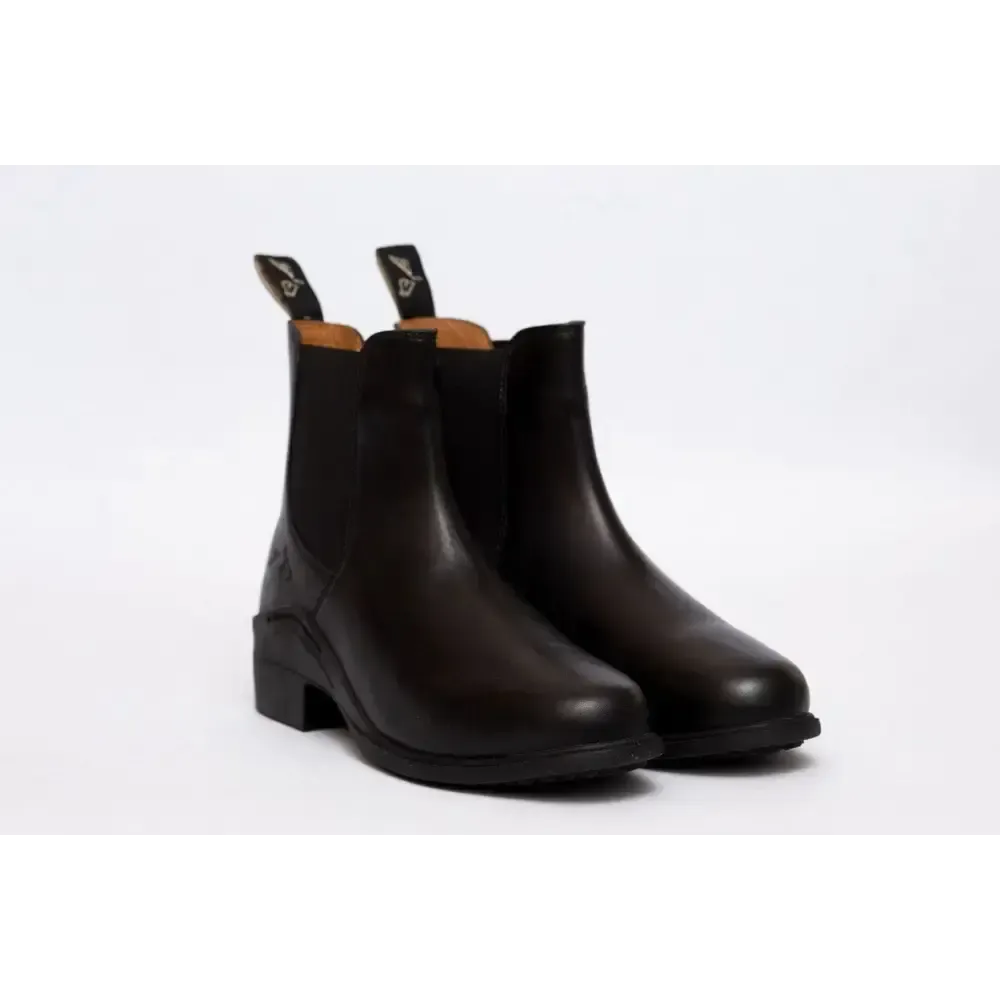 Gallop New Children's Elegance Leather Paddock Zip Boots Black Child 10 Short Riding Boots