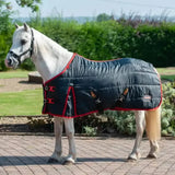 Gallop Ponie 200g Stable Rug Medium Weight Black / Red 3'6" Stable Rugs