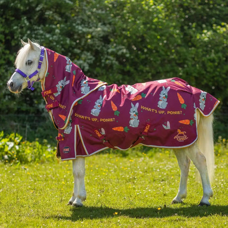 Gallop Ponie Bunnies And Carrots 50G Dual Neck Turnout Rug 3'6 Turnout Rugs Barnstaple Equestrian Supplies