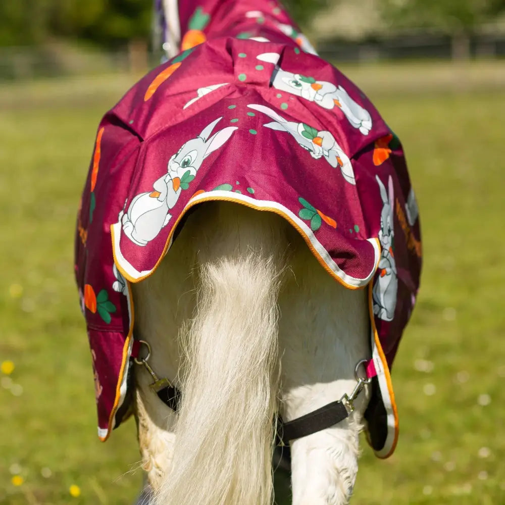 Gallop Ponie Bunnies And Carrots 50G Dual Neck Turnout Rug 3'6 Turnout Rugs Barnstaple Equestrian Supplies