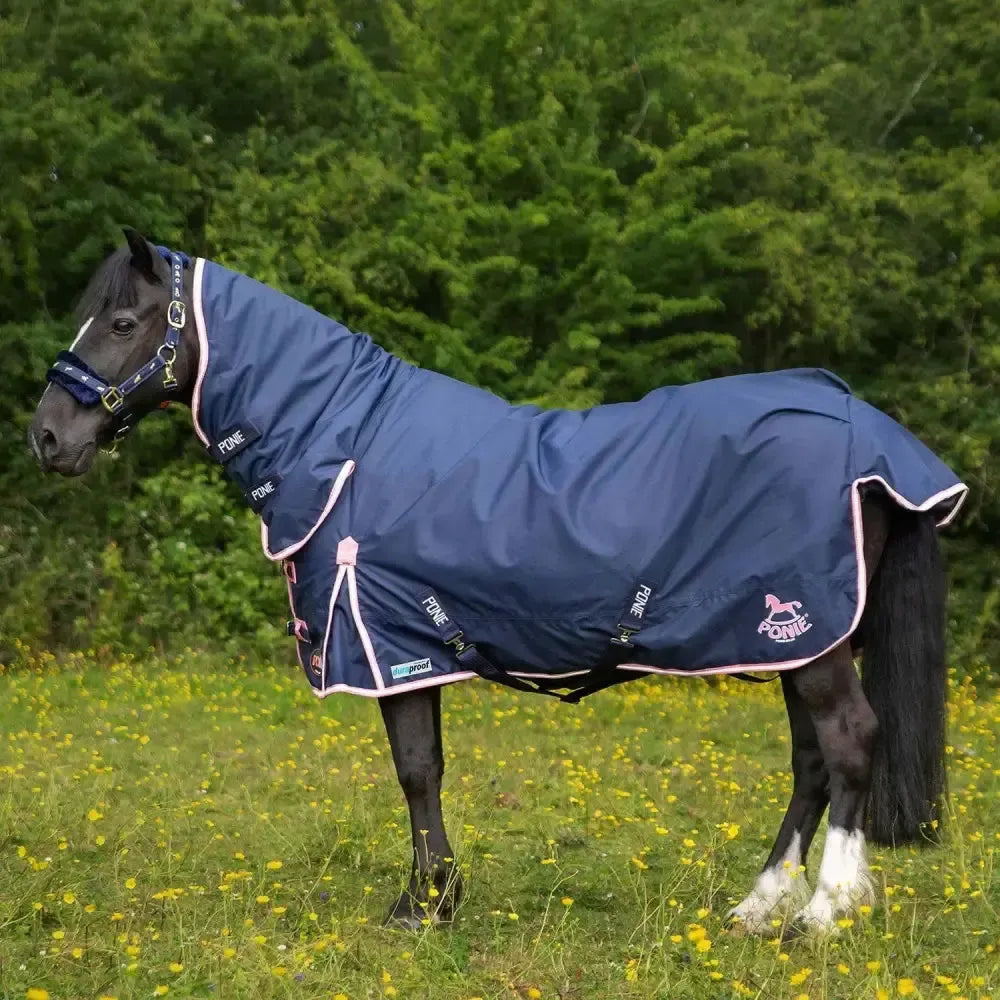 Gallop Ponie Duraproof 50G Turnout Combo Navy 3' 6" Navy Turnout Rugs