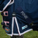 Gallop Ponie Duraproof 50g Turnout Rug Combo 3'6" Navy Turnout Rugs